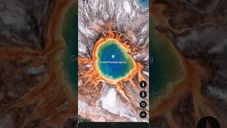 Grand Prismatic Spring Yellowstone 😱 #googlemap #secretplace