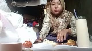 Mukbang chicken alas kertas nasi ⁉️