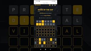 Binance word of the day answer today 7 letter 22 August