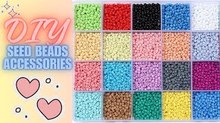 Omg😱seed bead accessories only✨Korean Jewlry💞#diy #craft #jewlry #dainty