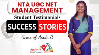 NTA UGC NET Management | Gopika G | NET December 2023 | Classroom & Online Coaching | Apple B