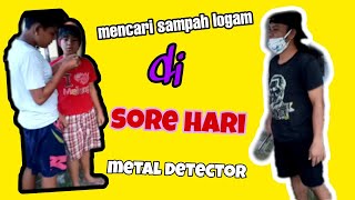 Nyore!!!mencari sampah logam// metal detector