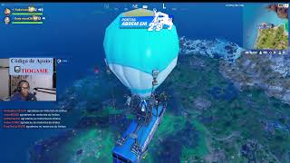 Jogando Fortnite com amigos