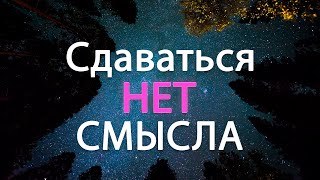 Сдаваться  в этой жизни просто нет смысла!