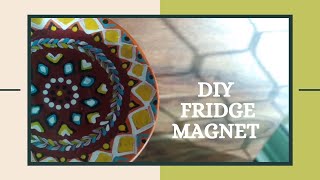 Super Easy Hand Painted Fridge Magnet | Trash to Treasure | Craft For Happiness | DIY