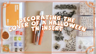 Decorating a Traveler's Notebook cover - 1/31 days of Spooky Journaling