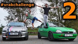 #vrakchallenge díl 2. I Slalom 🏁🏆 I Vyhraje výkon nebo lehkost? 🛺 🛺💨💨