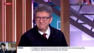 Si vous l'avez loupé ! Mélenchon de très haut niveau, un moment rare de télé ce soir sur LCI