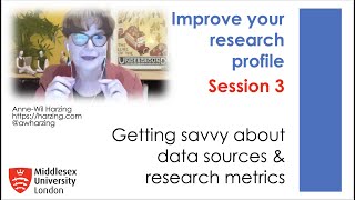 Research Profile 3: Getting savvy about data sources & metrics