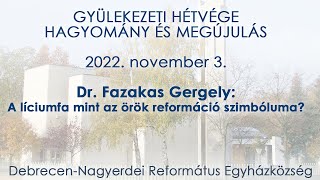 Gyülekezeti hétvége: előadás 2022. 11. 03. Debrecen-Nagyerdei Református Egyházközség