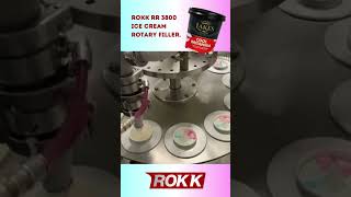 The ROKK 3800 ice cream rotary filler in action at another happy customer’s factory!