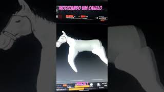 Modelagem 3D cavalo