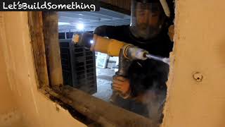 Replacing steel framed windows in 1950s stucco covered cement block home (2 of 3)