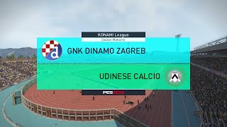 PES 2018 Konami League match 1- Dinamo Zagreb vs Udinese