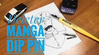 Deleter Dip Pen Set ▲ G Pen\\ Saji\\ Maru ▲ How to Draw with Dip Pens