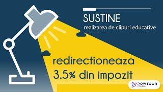 Sustine realizarea de clipuri educative prin redistribuirea impozitului pe profit