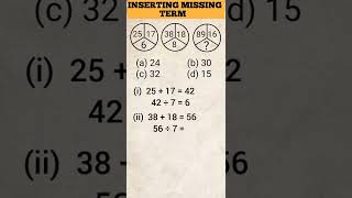 INSERTING MISSING TERM REASONING|| (लुप्त पद / संक्रियाए)|| reasoning inserting the missing number||