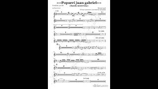 Popurri juan gabriel - banda misteriosa (partitura)