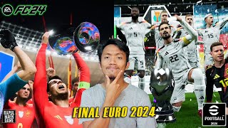 AKU MAENIN FINAL EURO 2024 DI EA FC 24 DAN EFOOTBALL 2024, LEBIH BAGUS MANA? - EA FC EFOOTBALL 24