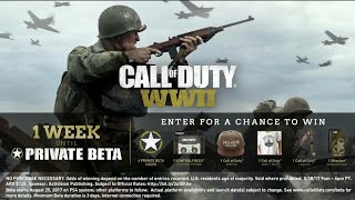 How To Download The Close Call Of Duty: WW2 Beta *FREE* Without a Pre-Order