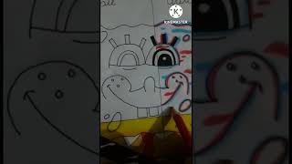 Drawing spongebob but in 4🎉Different🎉styles part 3||#shorts