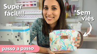 NÉCESSAIRE BOX FÁCIL de fazer | a MELHOR peça para INICIANTES em SINTÉTICO | Tutorial | DIY