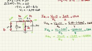 Düğüm gerilimleri yöntemi -2- Düğüm gerilimleri yöntemi soru çözümü - Düğüm gerilimleri