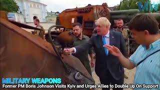 Former PM Boris Johnson Visits Kyiv and Urges Allies to Double Up On Support