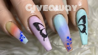 Spring Nail Collab w/ Andrea Tejeda + GIVEAWAY. Pastel Acrylic Design **CLOSED**