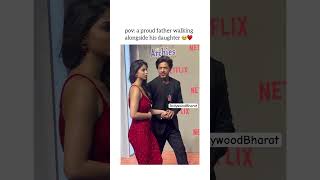 SRK taking care of daughter Suhana Khan 😍❤️ #shahrukhkhan #suhanakhan #ytshorts