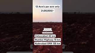 13 Acre’s par acre 21 lakhs #agriculturelandforsale #karnataka #zaheerabad #humnabad #nirna #nh65