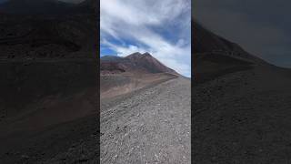 Top of Mount Etna, Sicily. Windy, but breathtaking. #shorts #mountains #volcano #scenic #sicily