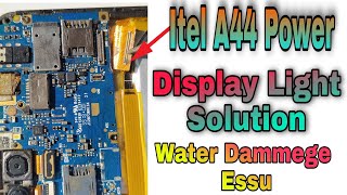 Itel A44 Power Display Light Problem Solution, Itel A44 Power Water Dammege No Display only sound