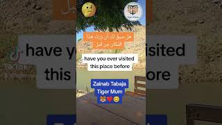 #tigermum#zainabtabajaهل زرت هذا المكان من قبل باللغة الإنجليزية ،جمل قصيرة بتعلّم الانجليزية