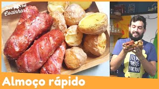 Linguiça com batata na airfryer | Receitas na AIRFRYER