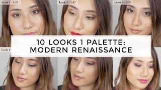 10 Looks 1 Palette Using Anastasia Beverly Hills Modern Renaissance Palette Tutorial