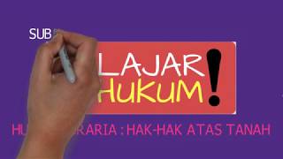 Hukum Agraria  Hak Hak atas Tanah