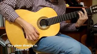 Fishman Matrix Infinity Mic Blend Test with classical guitar