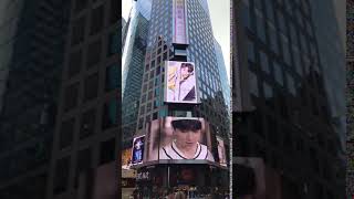 BTS comeback LED screen in Times Square