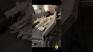 wood chipper working  for Wood veneer testing video