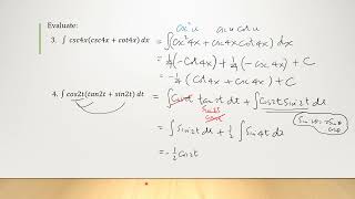 Integrals Involving Trigonometric Functions