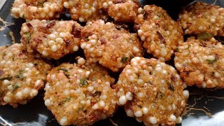 sabudana Vada without potato|bahar se crispy aur andar se soft sabudana Vada| Vada recipe |