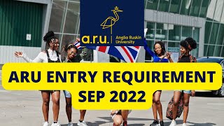 ANGLIA RUSKIN UNIVERSITY ENTRY REQUIREMENTS FOR SEP 2022 #Overseasarena