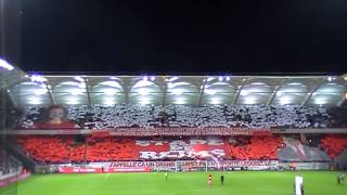 Stade de Reims-Monaco, 29/09/2013, Tifo tribune Joncquet