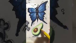 تتوريال كيف صنعت الافكادو!😀🥑#تتوريال #art#shorts