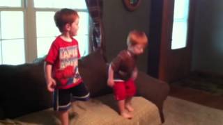 Boys excited about birthdays on tv