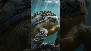 Barnacle-Covered Turtles  #shorts