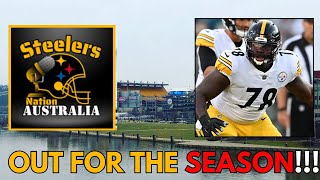 The Steelers ARE hit with the INJURY BUG! James Daniels Out for the SEASON!