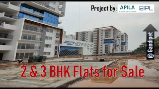 3 BHK Flat for Sale at Gandipet # P39 || APILA by EIPL || Kokapet || Hyderabad ||