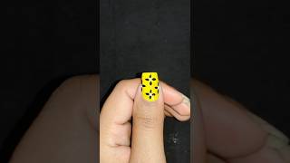 Easy sefty 🧷💛pin nailart design 💅#youtubeshorts#nailart#trending#nails#shorts#viralvideo#naildesign